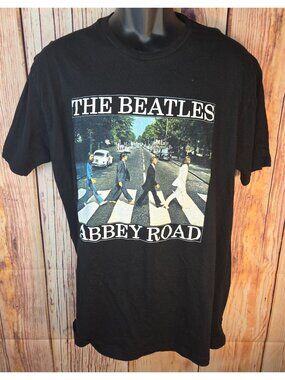 The Beatles Abbey Road Womens Black T-Shirt XL